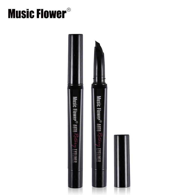 Music Flower, новинка, авто вращающаяся жидкая подводка для глаз, водонепроницаемый макияж, гель для ресниц, подводка для глаз, карандаш, маркер, ручка, защита от пятен, косметика
