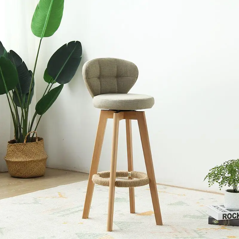 style3 Европейский бамбуковый твердый деревянный Elm барный стул ретро цвет вращающийся барный стул передний Стул высокий стул - Цвет: style3