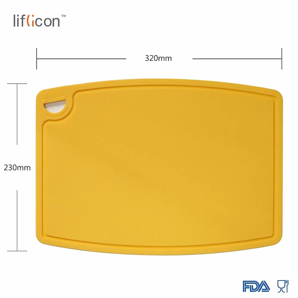 Liflicon прочная силиконовая разделочная доска Veggie Cut Prep Нескользящая Гибкая Толстая разделочная доска Антимикробная Толстая разделочная доска