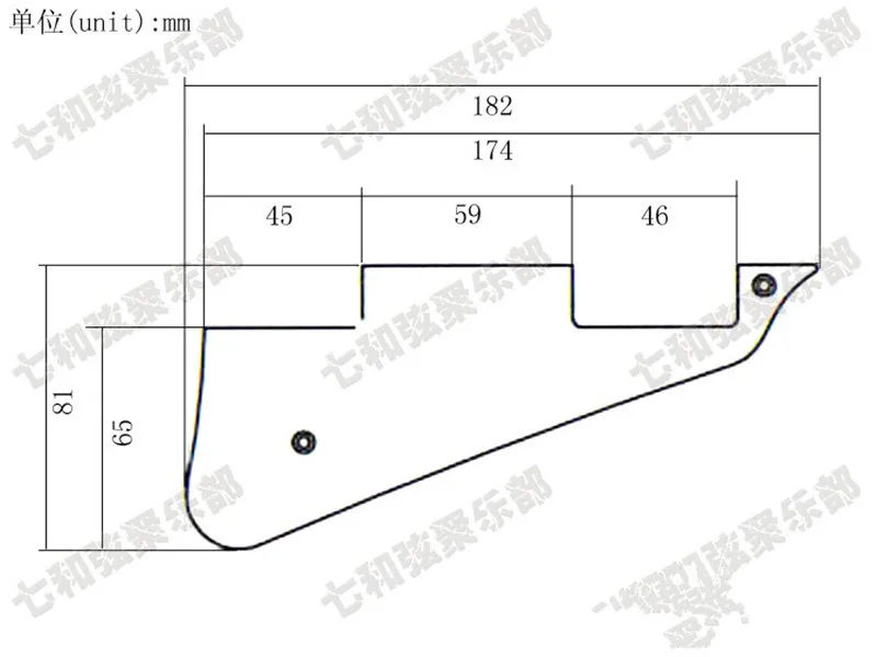 Черная накладка на гитару Pickguard переключателя селекторная Накладка для защиты от