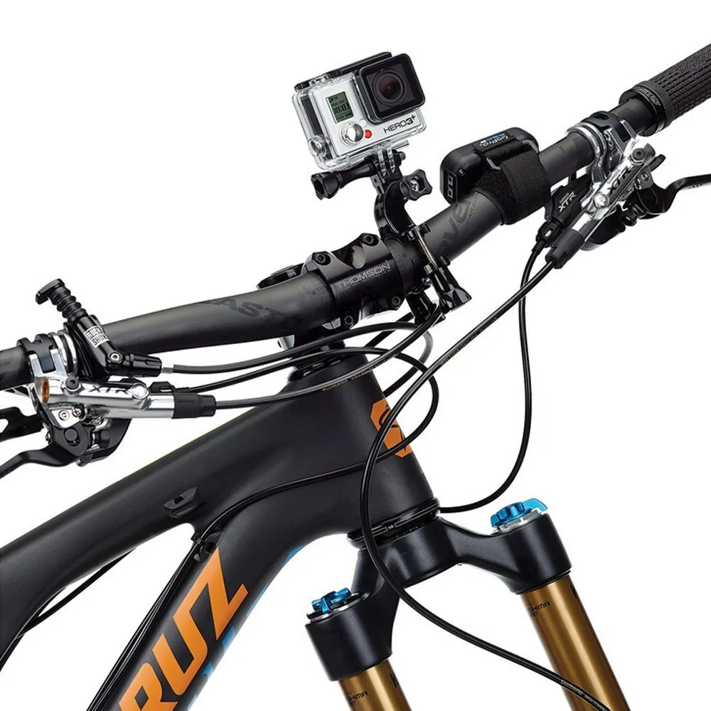 GoPro Велосипед Руль Полюс Крепления Отрегулируйте Держатель для Go Pro Hero 3+ 4 Xiaomi Yi 4 K Sjcam SJ4000 SJ5000 Экен H9 аксессуары крепление для экшн камеры