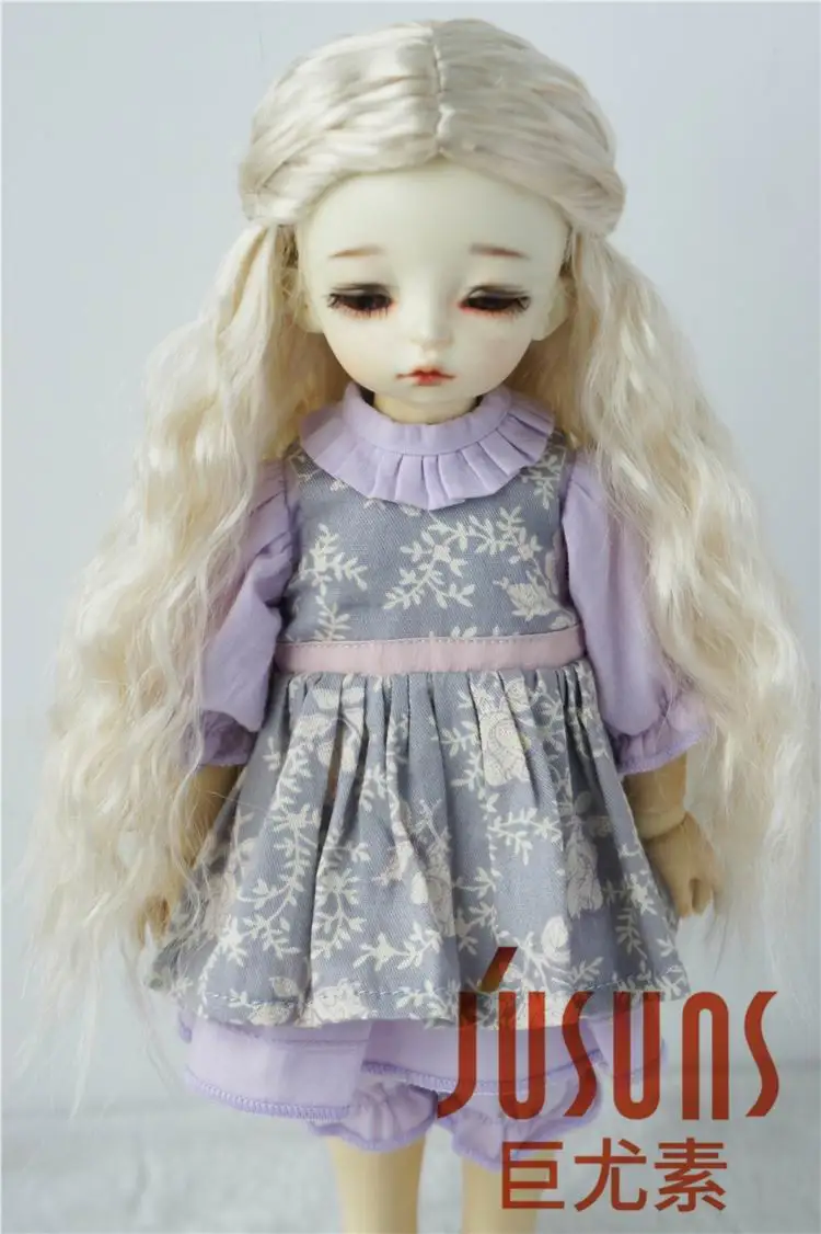 JD119 1/12 1/8 1/6 BJD кукольные парики Длинные Принцесса кудрявый парик Размер 4-5 дюймов 5-6 дюймов 6-7 дюймов синтетический мохеровый парик аксессуары для кукол