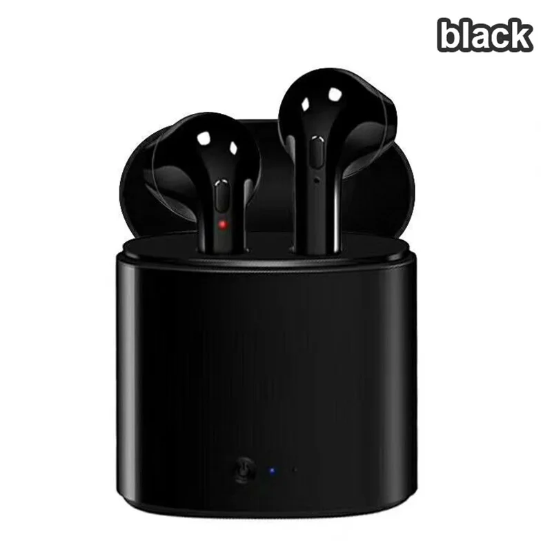 100 шт I7 Bluetooth наушники с зарядным устройством TWS к уху спортивные Dualear Беспроводные