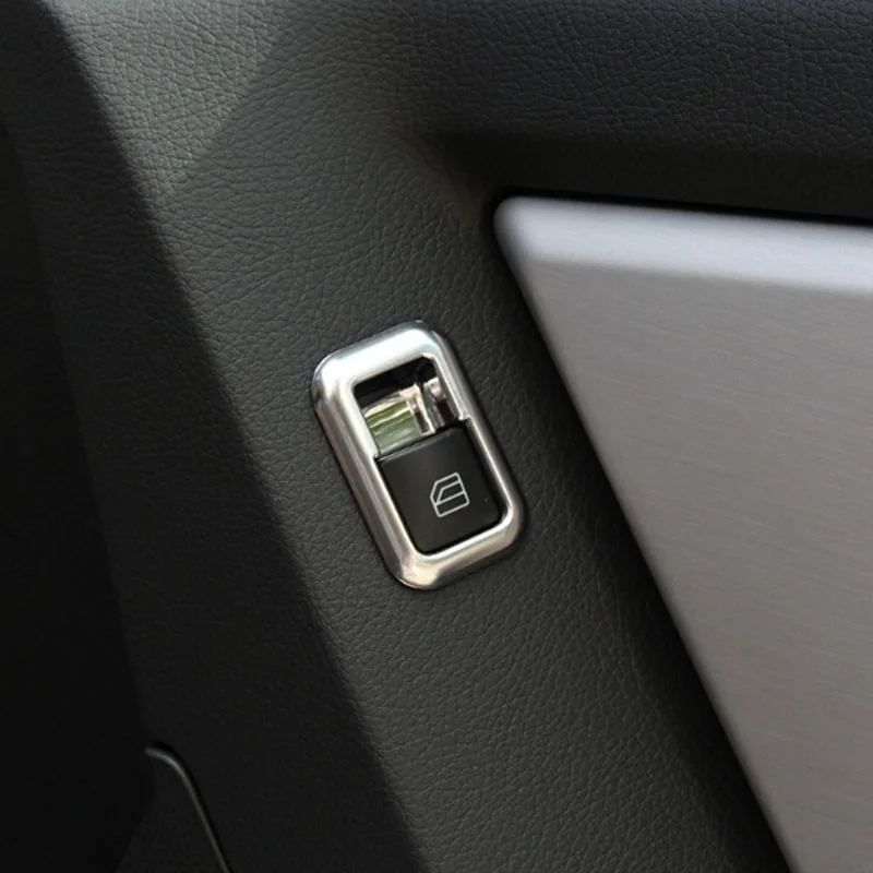 Интерьер автомобиля Матовый хромированный дверной переключатель панель