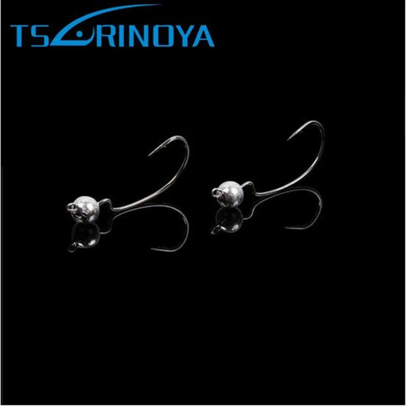 

TSURINOYA 2 сумки 3.5g/5g/7,0 г свинцовая головка колючий крючок рыболовные Кривошип крючки для мягкой приманки