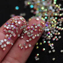YanRuo Crystal AB Strass Flatback Caviar Glass Diamond Design Mini Glitter Pearl Mini Rhinestones Manicure Nail Art Decoration