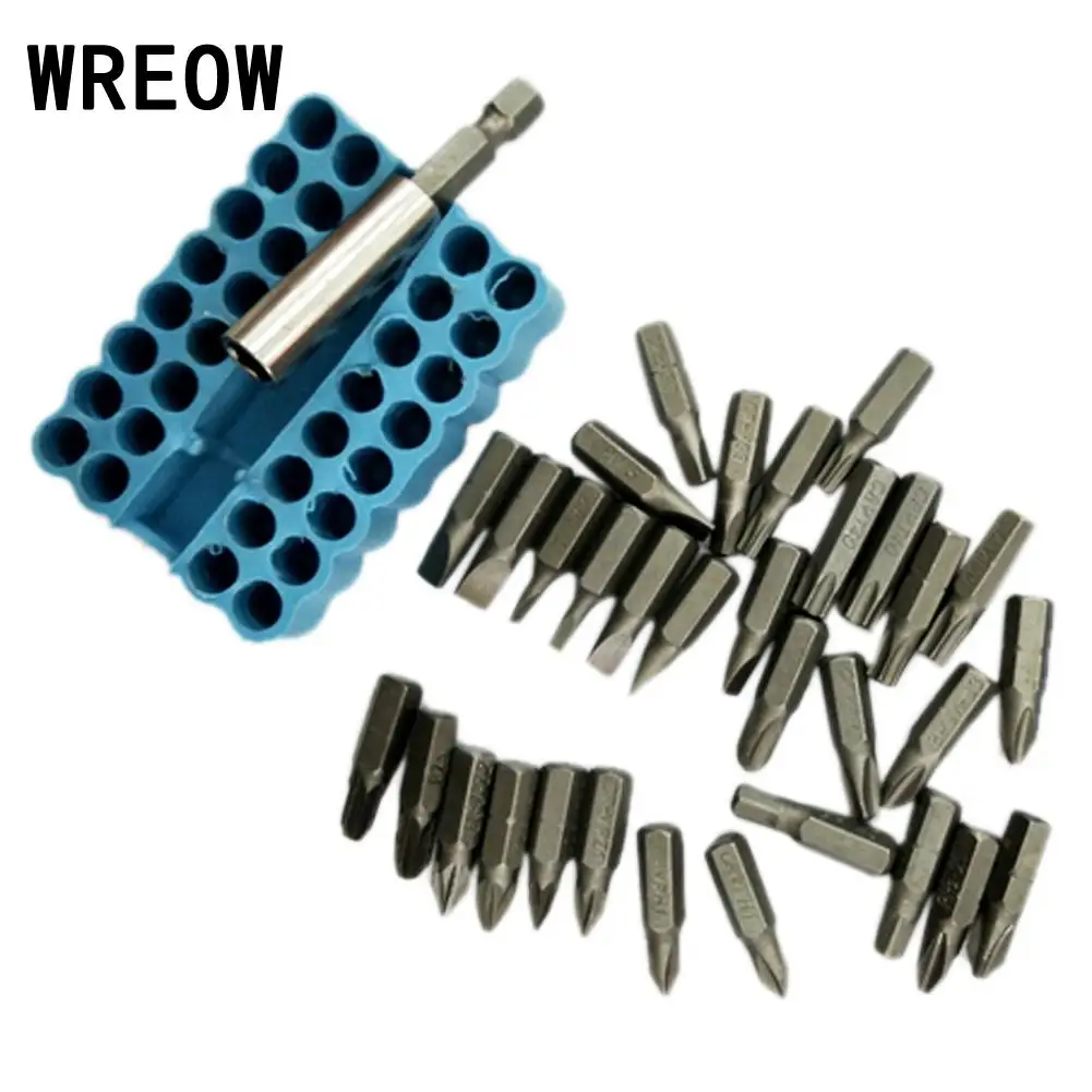 33 шт. набор защитных бит для ручного инструмента шестигранная фреза