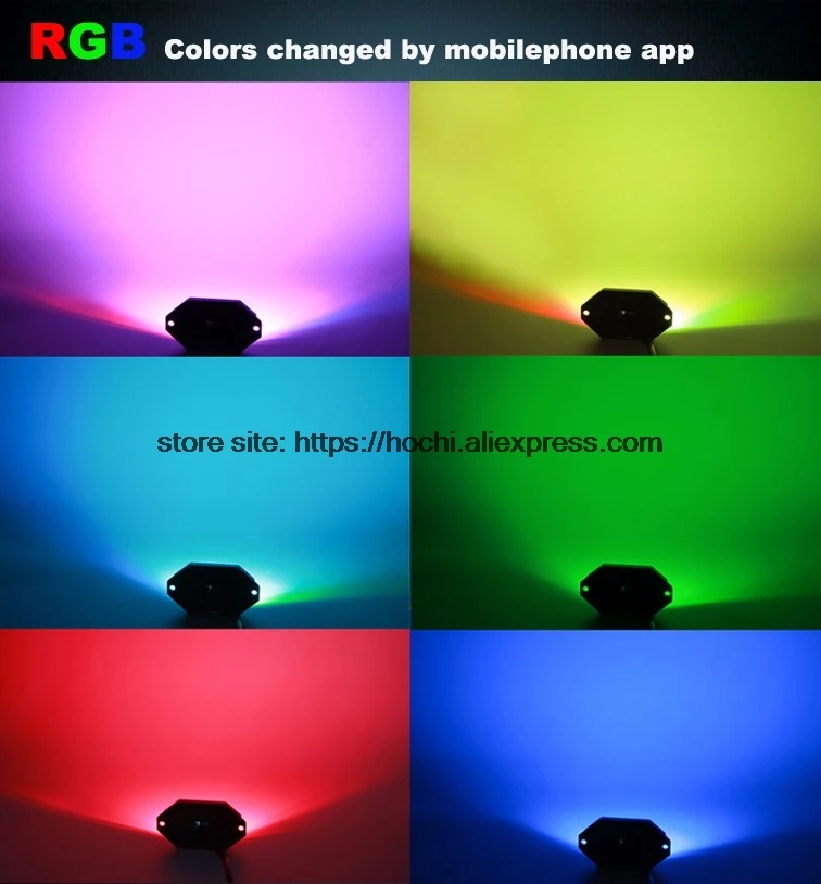 HochiTech автомобильный внедорожник пикапа RGB многоцветный Bluetooth IP68 100%