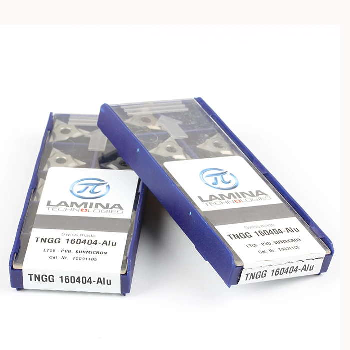 Оригинальные высококачественные Высокопроизводительные LAMINA TNGG 160404-Alu LT05(10 шт./партия) вольфрамовые карбидные режущие инструменты вставки