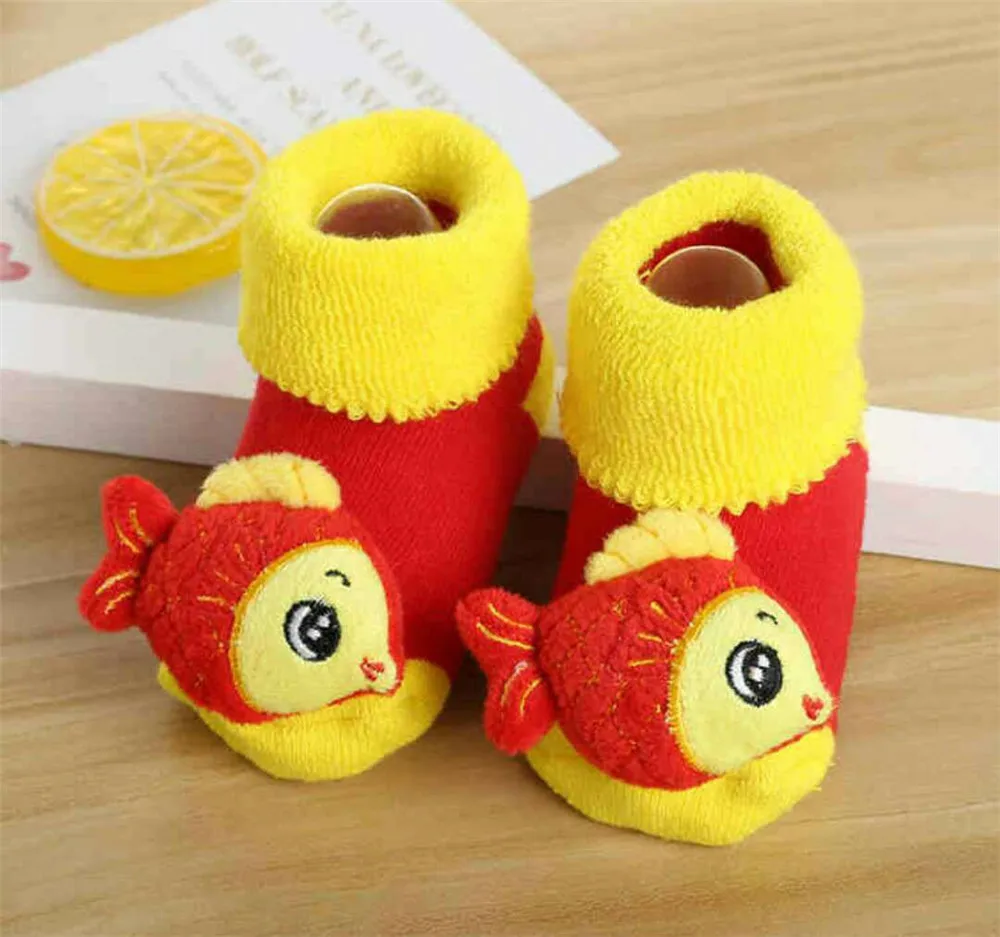 2019 теплые зимние детские носки в китайском стиле Мягкие осенние для