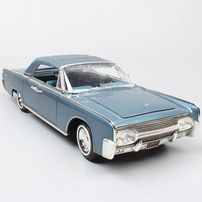 Классические большие весы, автомобильные 1:18, бренды 1961, LINCOLN, континентальные металлические модели автомобилей, Diecasts& Toy Vehicles для детской коллекции