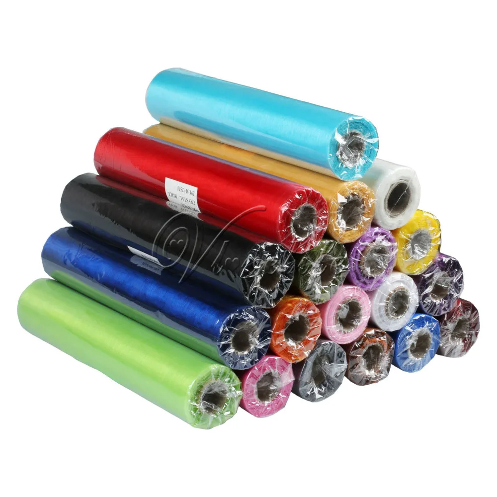 Органза рулон ткани для свадебного украшения 25 м x 29 см органза мягкий отвесный Swag