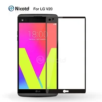 nicotd 2 5d colorful full cover screen protector tempered glass for lg v20 explosion proof protective film for lg k10 2016 2017