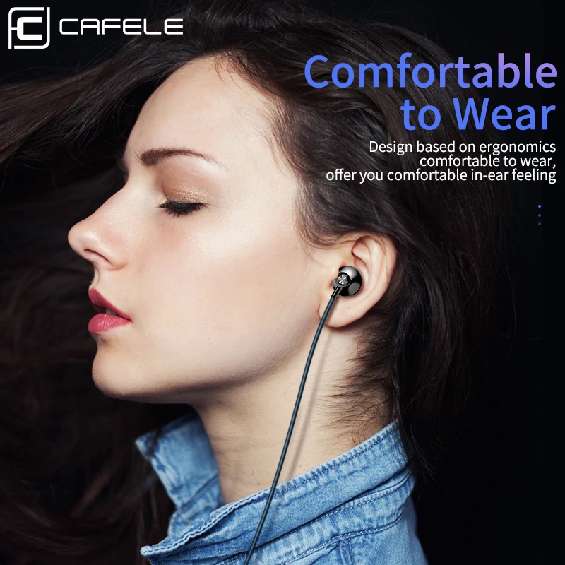 CAFELE usb type c Проводные Наушники Профессиональные наушники-вкладыши высокое качество звука музыкальные наушники для huawei xiaomi samsung LG