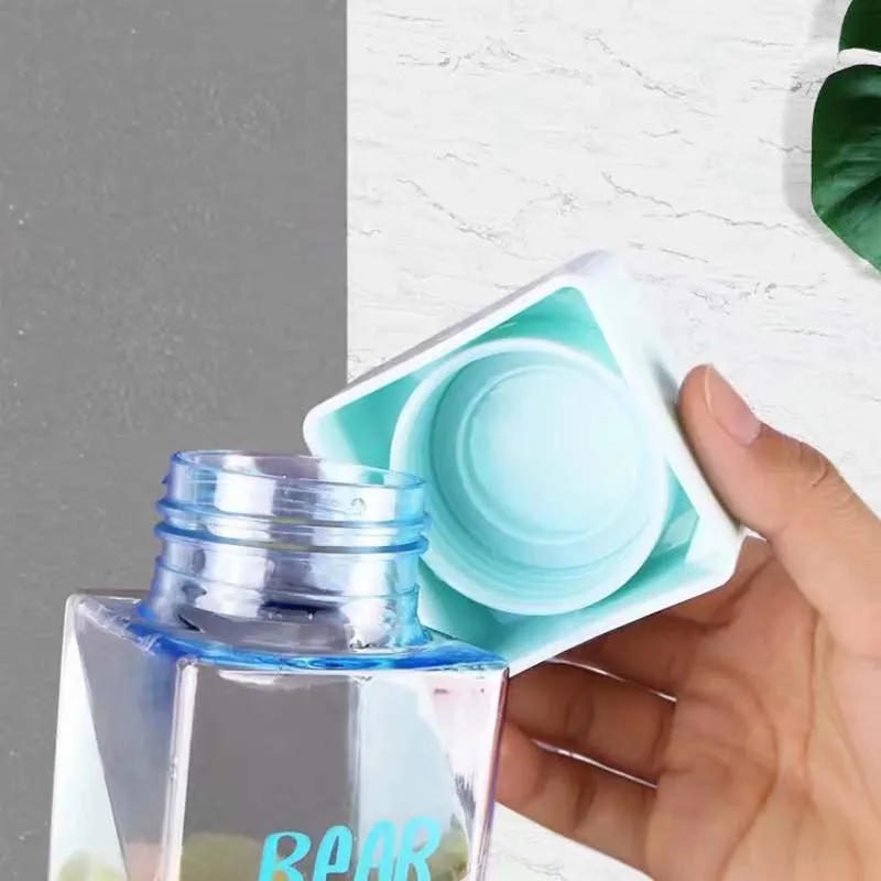 Креативная квадратная кружка для сока детская коробка и напитков герметичная