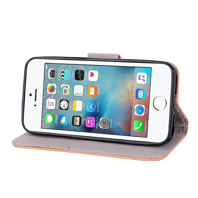 Чехол для телефона чехол Rabat Pour iPhone 5 5S SE 6 6S 7 8 X XS Plus XR Max Cat с откидной крышкой Hoesje |