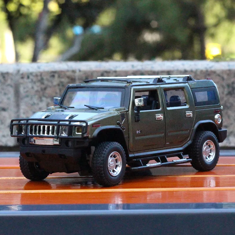 Cool Die-cast Model Car 1:24 scale car carros de metal toys for children/ kids1:24 For Hummer H2 SUV mkd52 | Игрушки и хобби