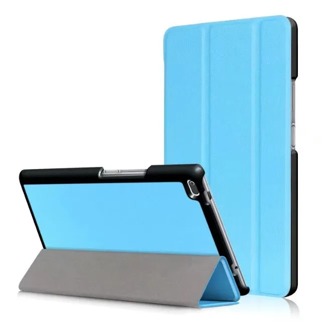 Чехол для lenovo Tab 4 8, TB-8504x кожаный чехол smart Cover для lenovo TAB 4 8 TB-8504F TB-8504 TB-8504N чехол для планшета С Откидывающейся Крышкой - Цвет: sky blue-ka si te