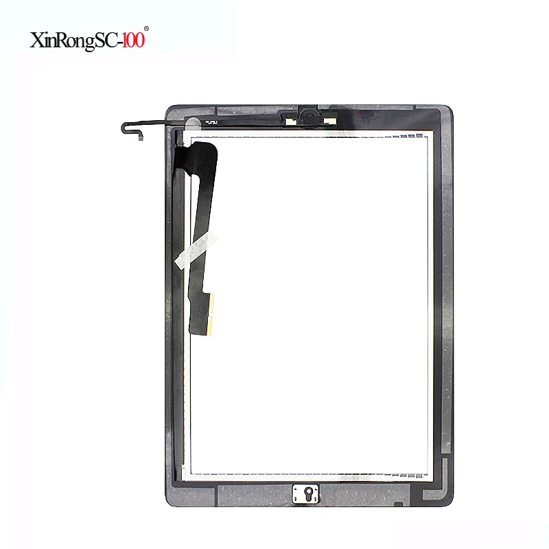 Для iPad 3 3rd 4 4th Gen A1458 A1459 A1460 A1416 A1430 A1403 9," ЖК Внешний сенсорный экран дигитайзер передняя стеклянная панель+ клавишная кнопка