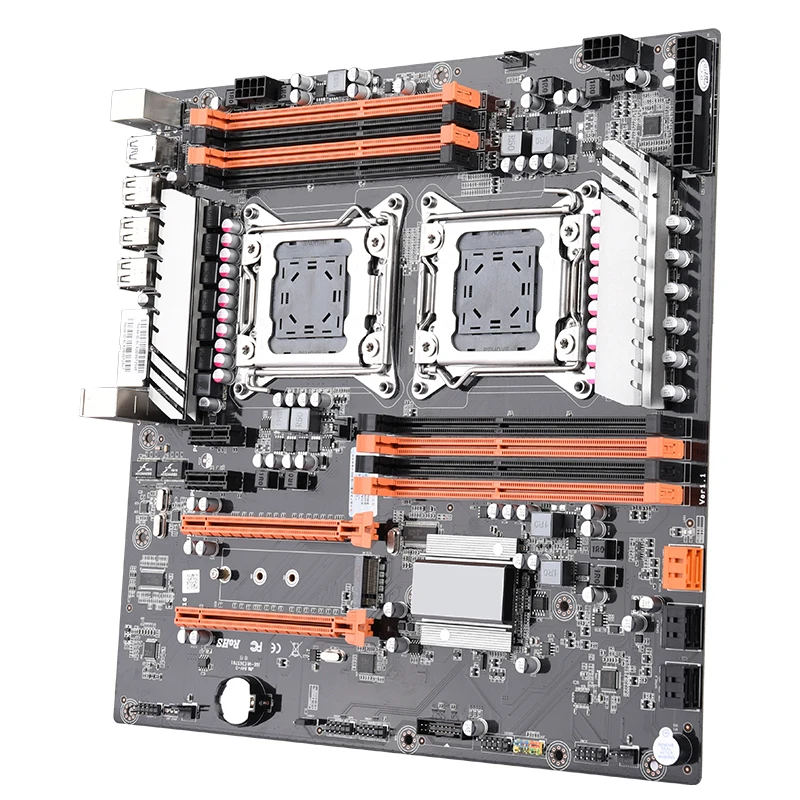 KLLISRE X79 двойной процессор Материнская плата LGA 2011 E-ATX основная плата USB3.0 SATA3 PCI-E 3,0 16X PCI-E NVME M.2 SSD Поддержка процессора Xeon