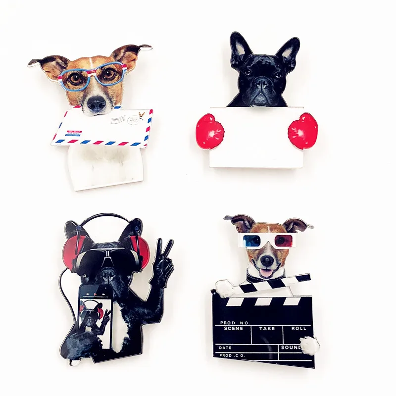 1 шт. Милая мультяшная собака иконы на рюкзаке акриловые значки украшение значок