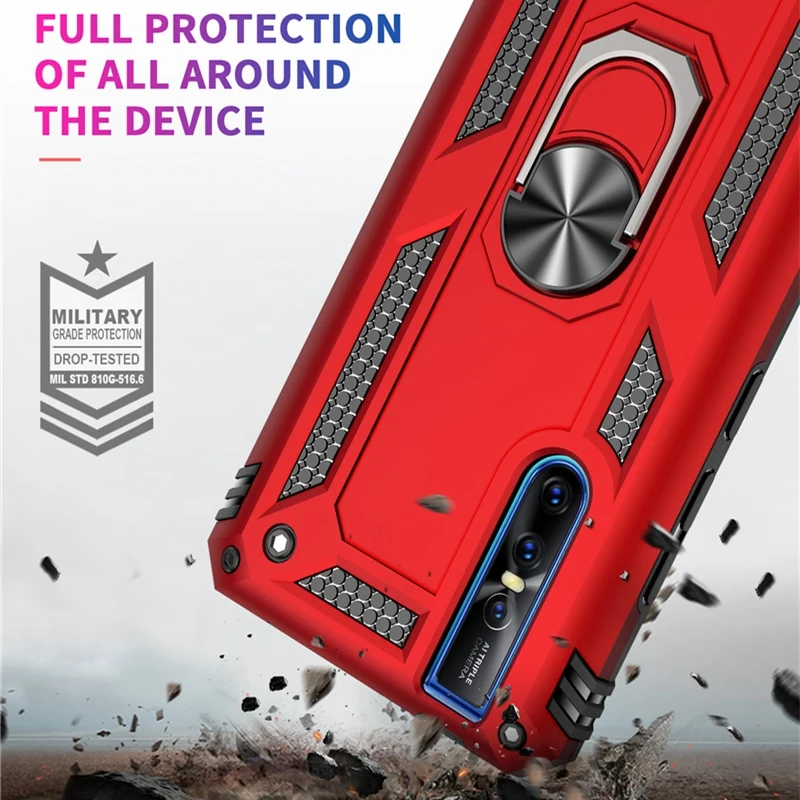 Чехол для VIVO V15 Pro Y17 Nex S сержант кольцо Броня держатель Противоударная задняя