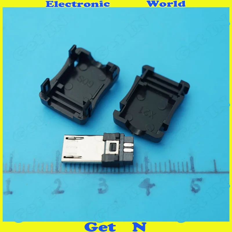 

500 шт., штекеры USB 0,8 мм, 3 в 1, наборы штекеров Micro usb, штекеры USB