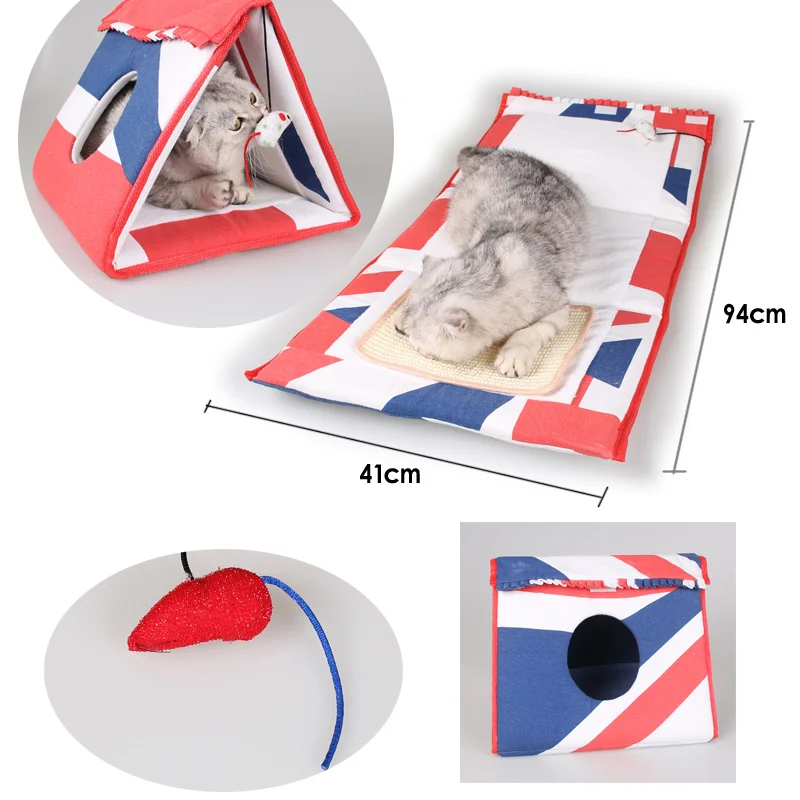 Многофункциональный туннель для домашних животных игровой тоннель кошек