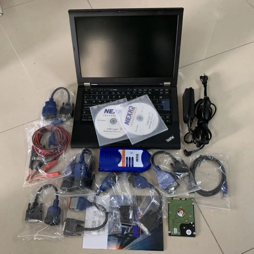 Ноутбук T410 I5 I7 4G hdd/ssd + профессиональный Nexiq адаптер 125032 usb link heavyduty Грузовик Авто