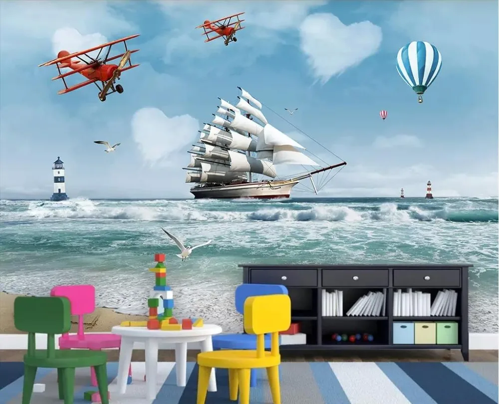 Обои на заказ, 3d фотообои, эстетическое высокое разрешение, Белая лошадь, бегущая ТВ, декоративные 3d обои