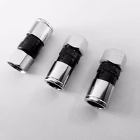 3pcslot cable connector 75 5 squeeze f head metric 5 waterproof f head dispenser splitter set top box connector yt2188