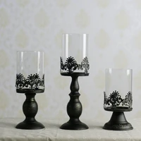 candles good quality classical european style hollow iron candle holder wedding party home decoration glass holders wedding gift