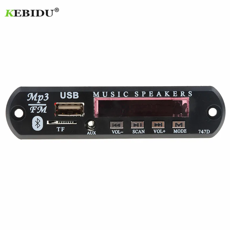 MP3 WMA декодер Kebidu плата беспроводной Bluetooth аудио модуль USB TF радио 12 В для