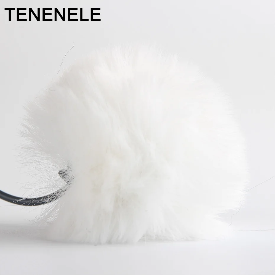 Универсальная уличная Меховая муфта TENENELE петличный микрофон для ветрового