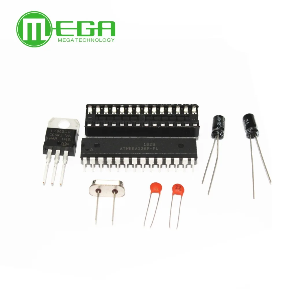 2 набора = 16 шт. ATMEGA328P PU без Ar duino загрузчик + DIP разъем и МГц Кристальные комплекты