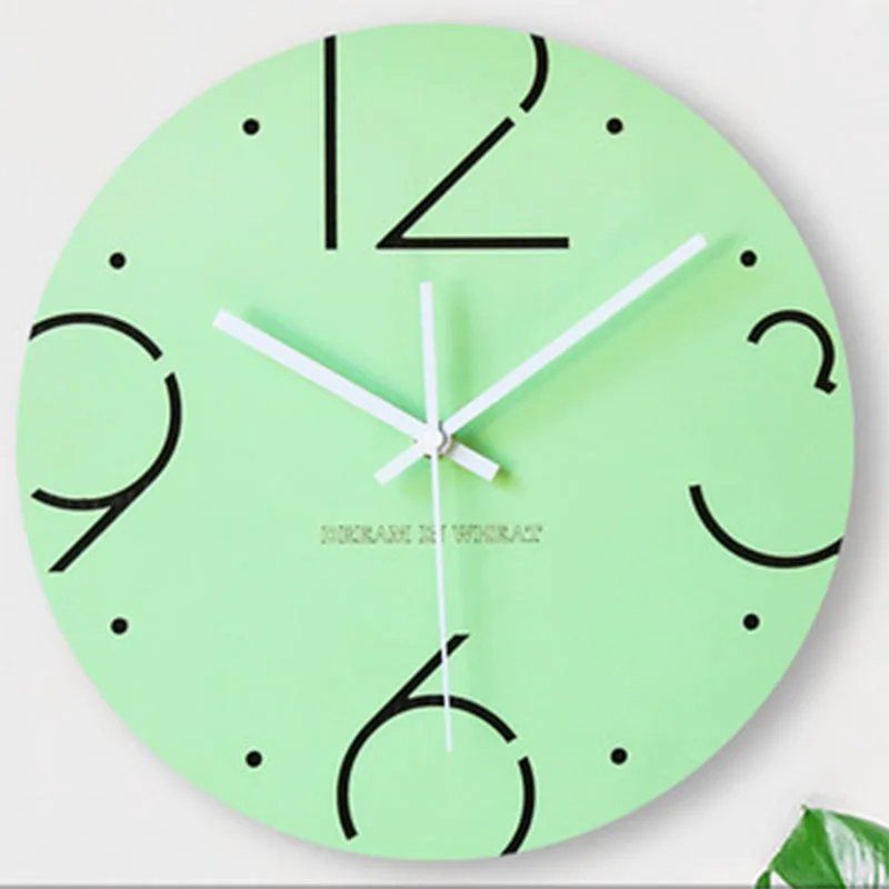 Скандинавские большие настенные часы современный дизайн 3d детские бесшумные для