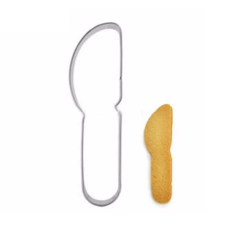 Вилка-ложка из нержавеющей стали в форме ножа резак для печенья штамп помадки