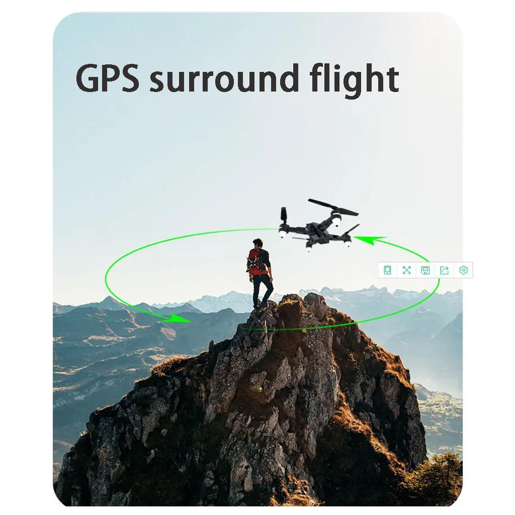 Летательный аппарат с дистанционным управлением 2019 Новинка Φ WiFi GPS FPV 4K 12 МП HD