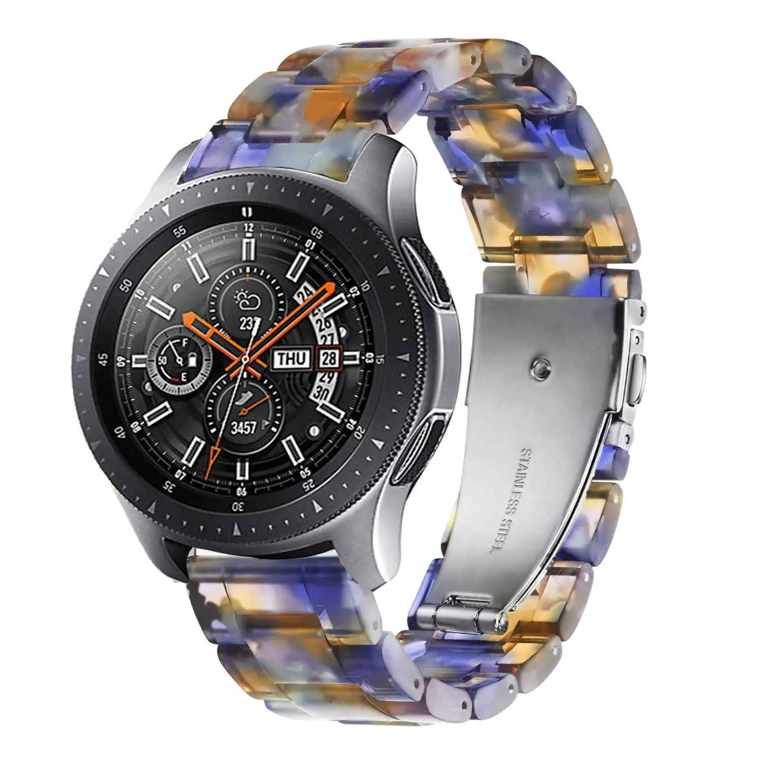 22 мм Универсальный ремешок для часов samsung gear S3 классический/Frontier браслет ремешок для samsung galaxy watch 46 мм регулируемый ремешок для часов