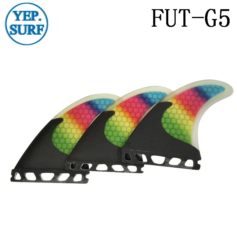 Surf Future Fin G5 плавник для доски серфинга Радужный углеродный из стекловолокна