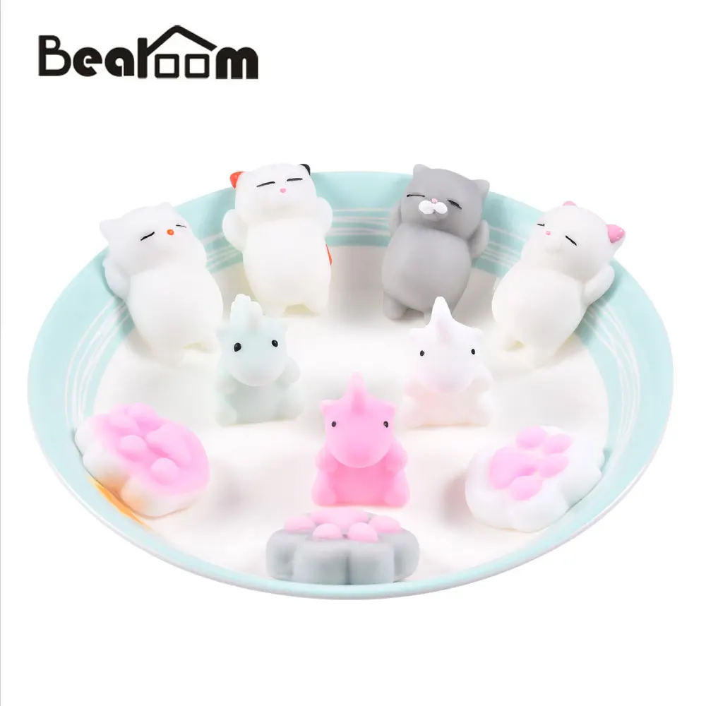 Bearoom мягкие животные Веселые антистрессовые кальмары игрушка Медведь Свинья