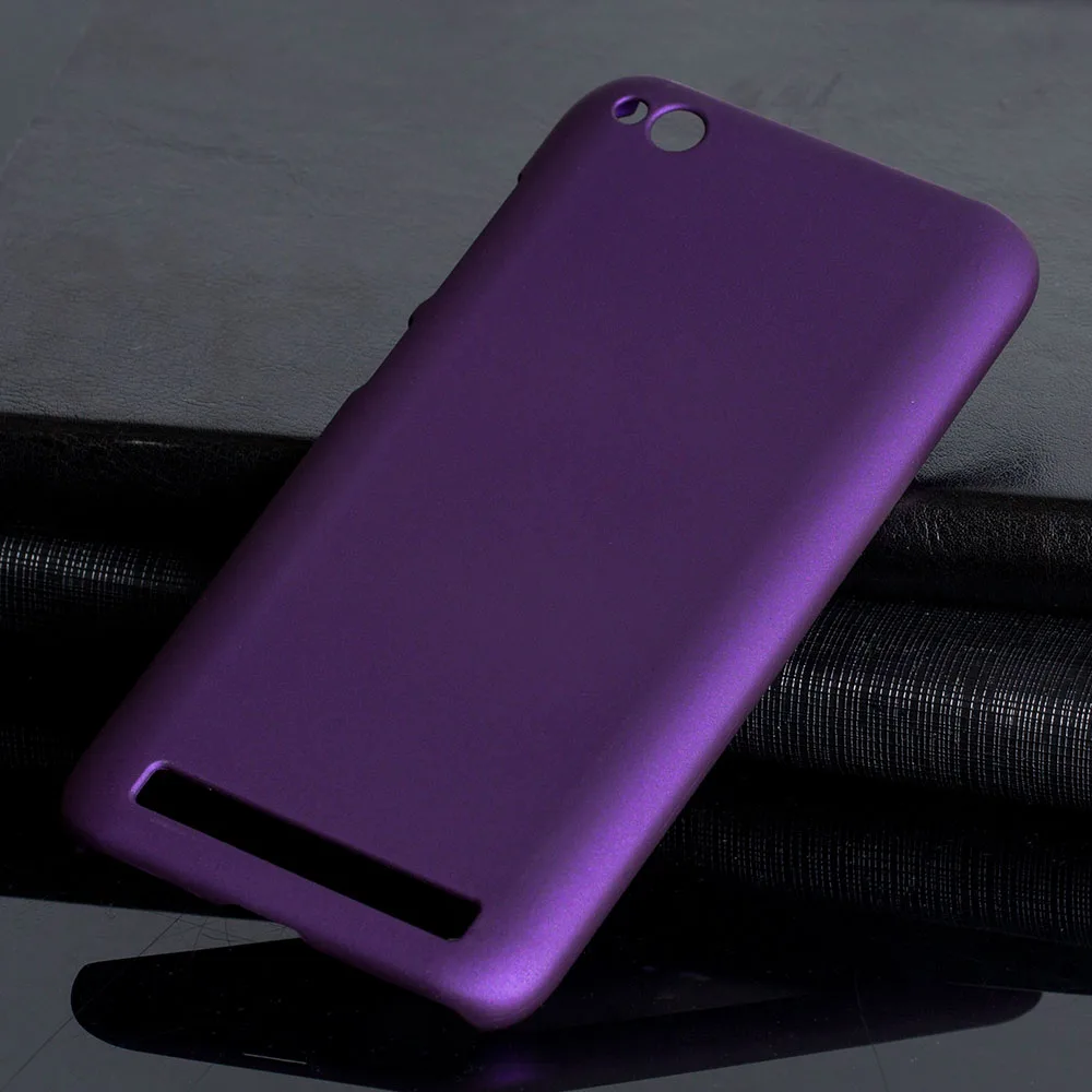 Матовая Пластик Coque 5.0For Xiaomi Redmi 5A чехол для Xiaomi Redmi 5A Redmi5A телефона чехол-лента на заднюю панель - Цвет: Purple