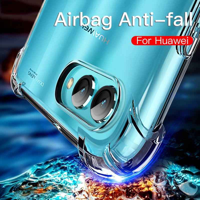 Для huawei Nova 4 2i 3i 8e Honor 8X 8C 9i P20 9 lite Коврики 10 Pro прозрачный силиконовый чехол для