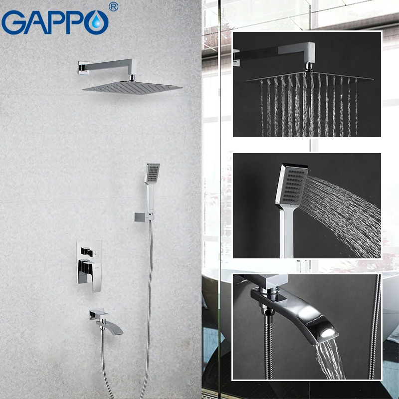 

Gappo Shower Faucets Rainfall Shower System Bathroom Mixer Water Bath Shower Set Bathtub Faucet Wall Mounted Faucet