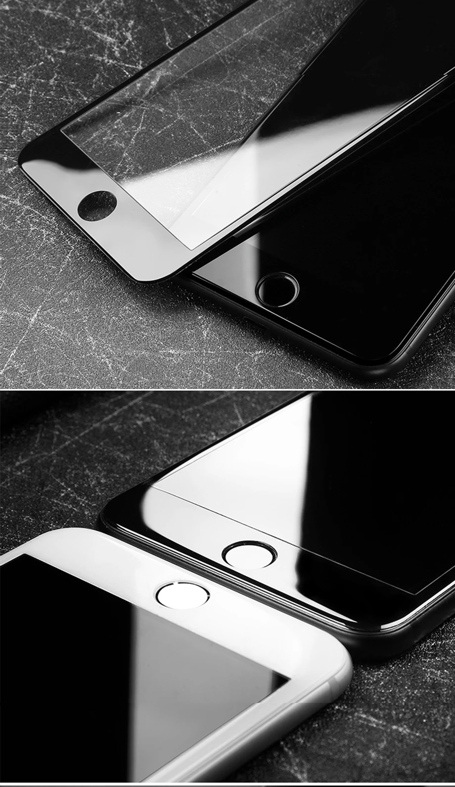 5D закаленное стекло для iPhone 6 6S Plus 7 8 X защита экрана защитное стекло изогнутые края для iPhone 8 7 Plus X пленка