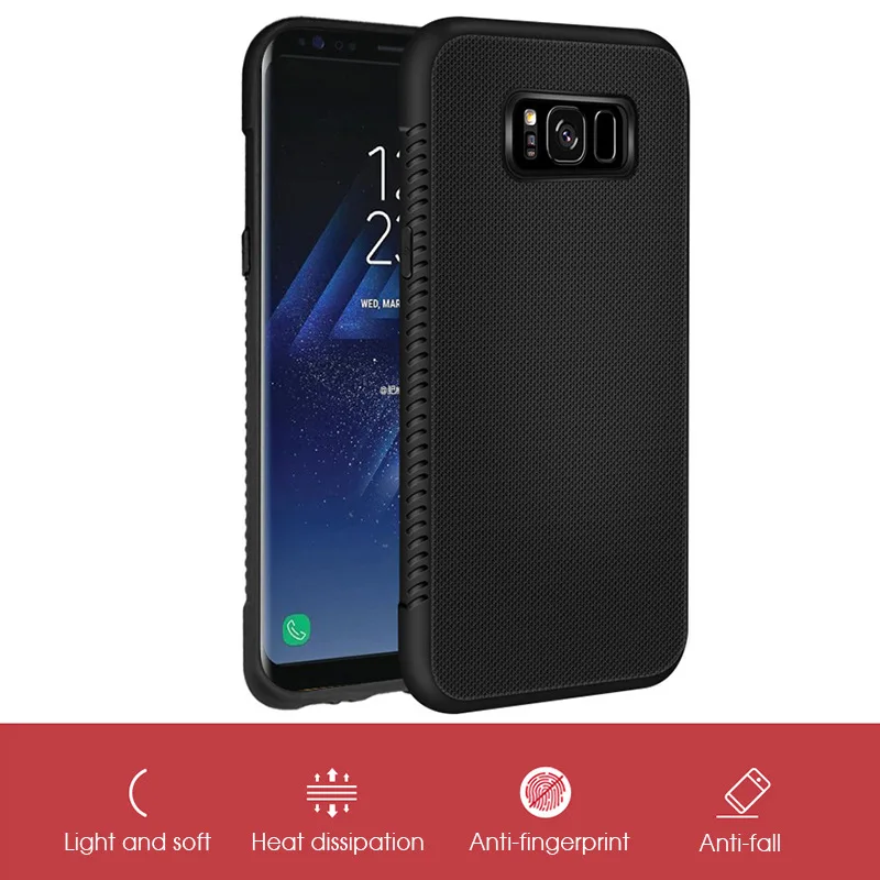 Ультра тонкий черный чехол для samsung Galaxy A50 A30 A10 A20 50 возможностью погружения на