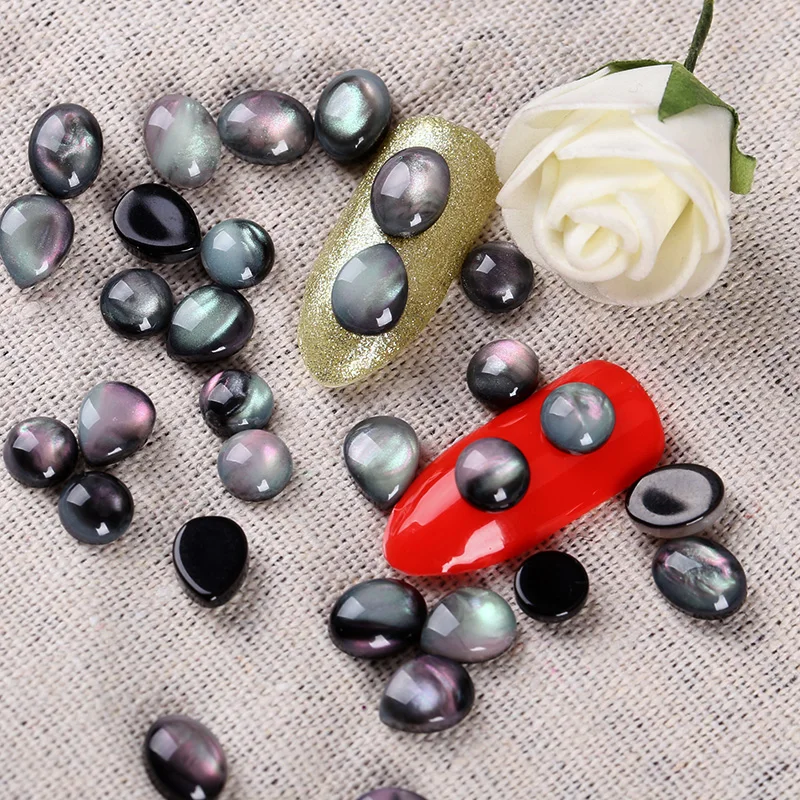 20 шт./лот Талисманы 3D Дизайн ногтей Аксессуары природные смолы Камни маникюр Гель