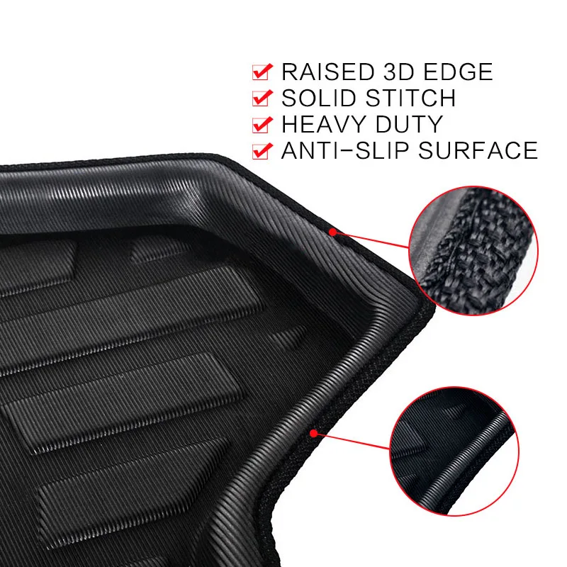 

For Mazda 3 Angkorra Hatchback 2014-2018 Liner Tray Car Rear Trunk Cargo Mat Floor Sheet Carpet Mud Protective Pad