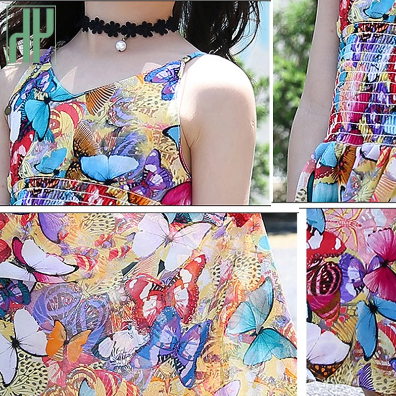 Платье для девочек летнее вечерние пляжное с цветочным принтом на Возраст 4-12 лет