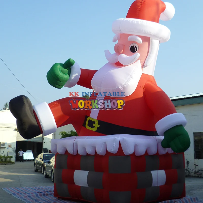 Высококачественный надувной Санта Клаус из ПВХ с логотипом|Надувные игрушки| |